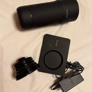 Ember Black Travel Mug with Charger